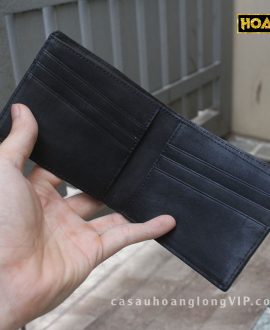 Ví Nam Da Cá Sấu Vân Trơn Màu Xanh - VN49