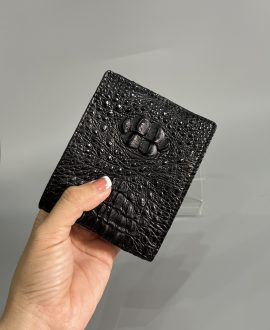 Bóp da cá sấu nguyên con hai mặt hàng tuyển chọn - VN65NCVIP