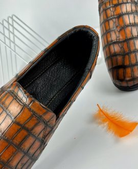Giày lười da cá sấu nổi bật (mẫu mới nhất 2024) - GD014