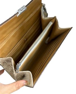 Túi da cá sấu nữ đeo chéo màu bạch tạng - TX58