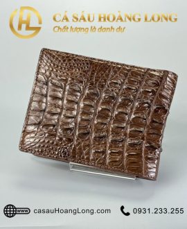 Ví nam da cá sấu nâu gai lưng - VNAGN01