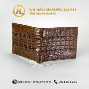 Ví nam da cá sấu nâu gai lưng - VNAGN01